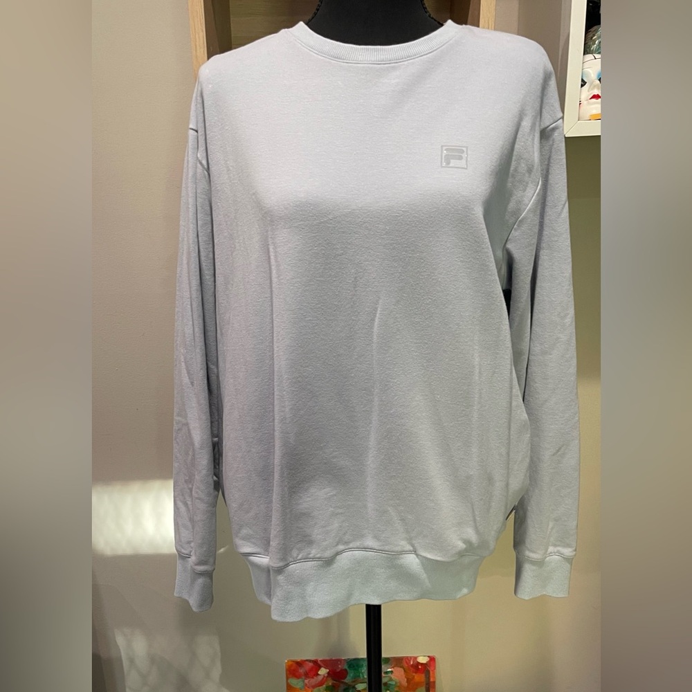 Fila Womens Light Blue Crew Neck Sweatshirt